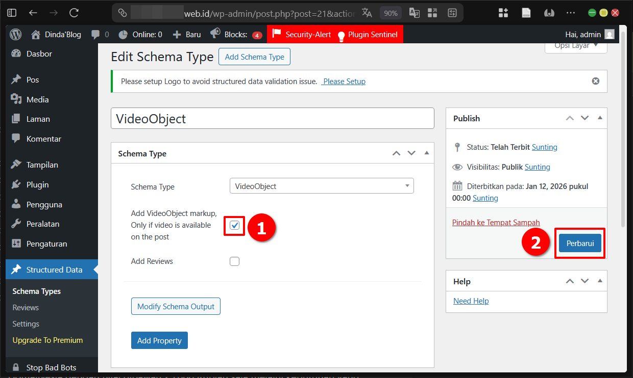 Cara Terapkan Video Schema di Wordpress (Metode GUI) 14 Cara Terapkan Video Schema di WordPress (Metode GUI)