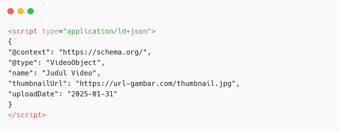 Cara Terapkan Video Schema di Wordpress (Metode Manual) 3 Cara Terapkan Video Schema di WordPress (Metode Manual)