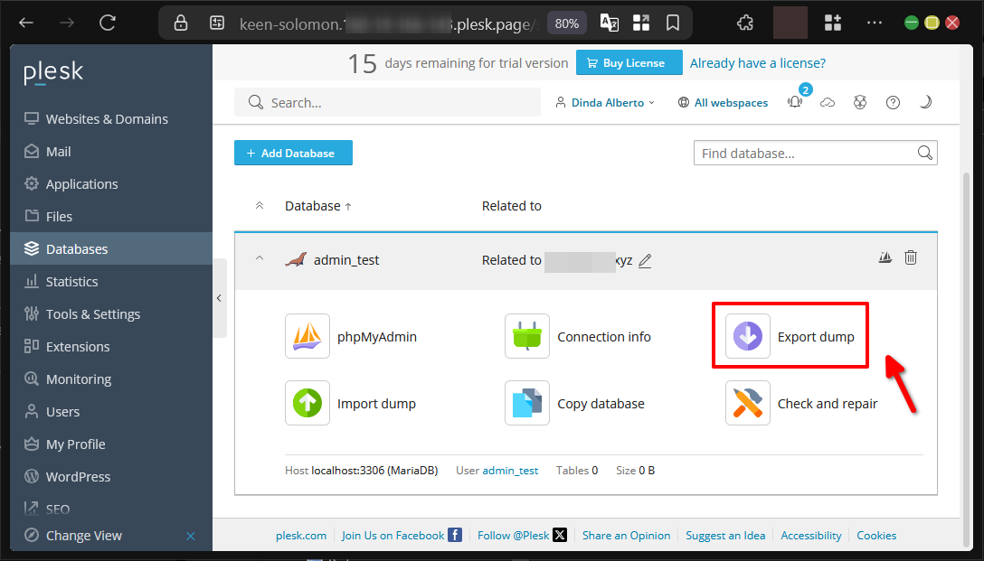 Jelajahi 5 Fitur Database di Plesk Panel Agar Data Aman 13 Jelajahi 5 Fitur Database di Plesk Panel Agar Data Aman