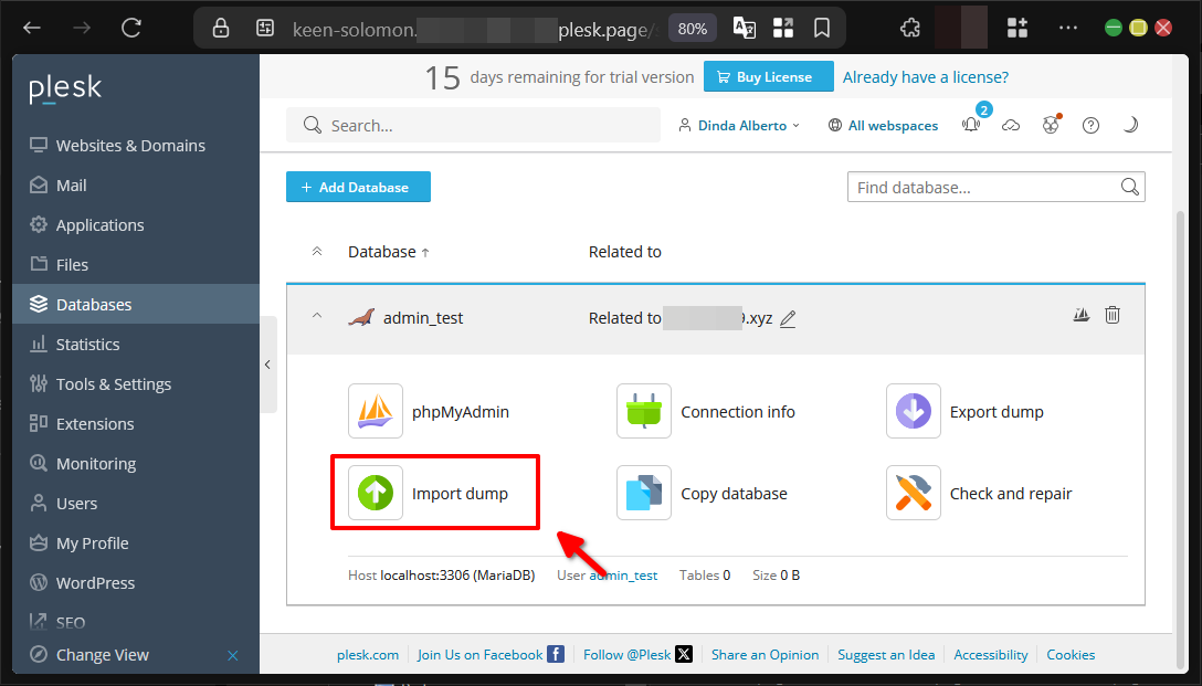 Jelajahi 5 Fitur Database di Plesk Panel Agar Data Aman 15 Jelajahi 5 Fitur Database di Plesk Panel Agar Data Aman