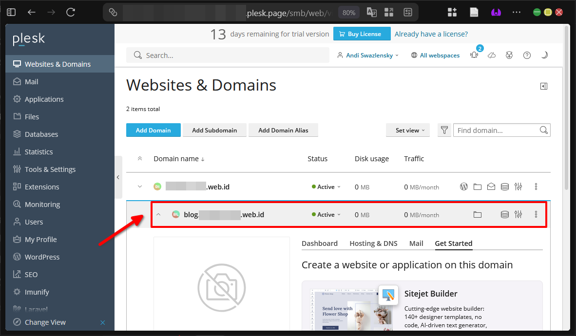 Panduan Membuat Sub Domain di Plesk Panel (Metode GUI) 9 Panduan Membuat Sub Domain di Plesk Panel (Metode GUI)