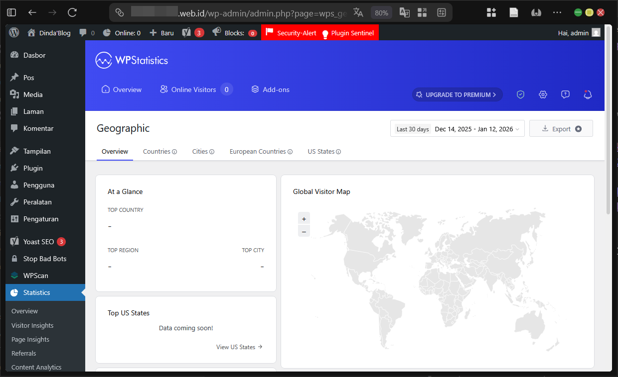 Panduan WP Statistics di Wordpress Untuk Data Pengunjung 12 Panduan WP Statistics di WordPress Untuk Data Pengunjung