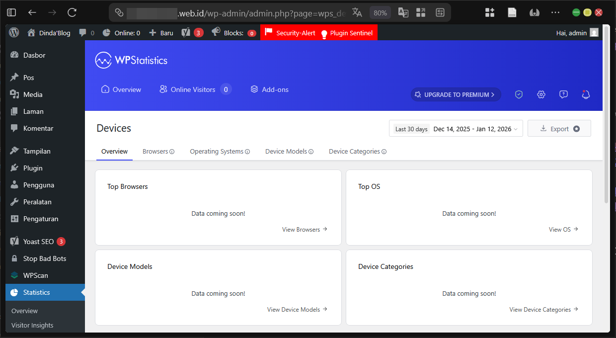 Panduan WP Statistics di Wordpress Untuk Data Pengunjung 13 Panduan WP Statistics di WordPress Untuk Data Pengunjung