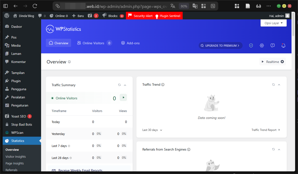 Panduan WP Statistics di Wordpress Untuk Data Pengunjung 5 Panduan WP Statistics di WordPress Untuk Data Pengunjung