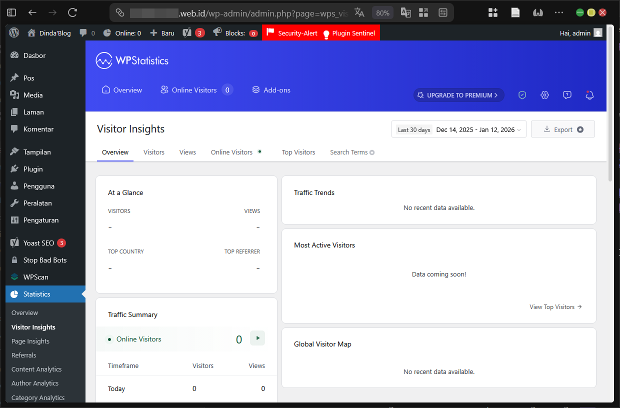 Panduan WP Statistics di Wordpress Untuk Data Pengunjung 6 Panduan WP Statistics di WordPress Untuk Data Pengunjung