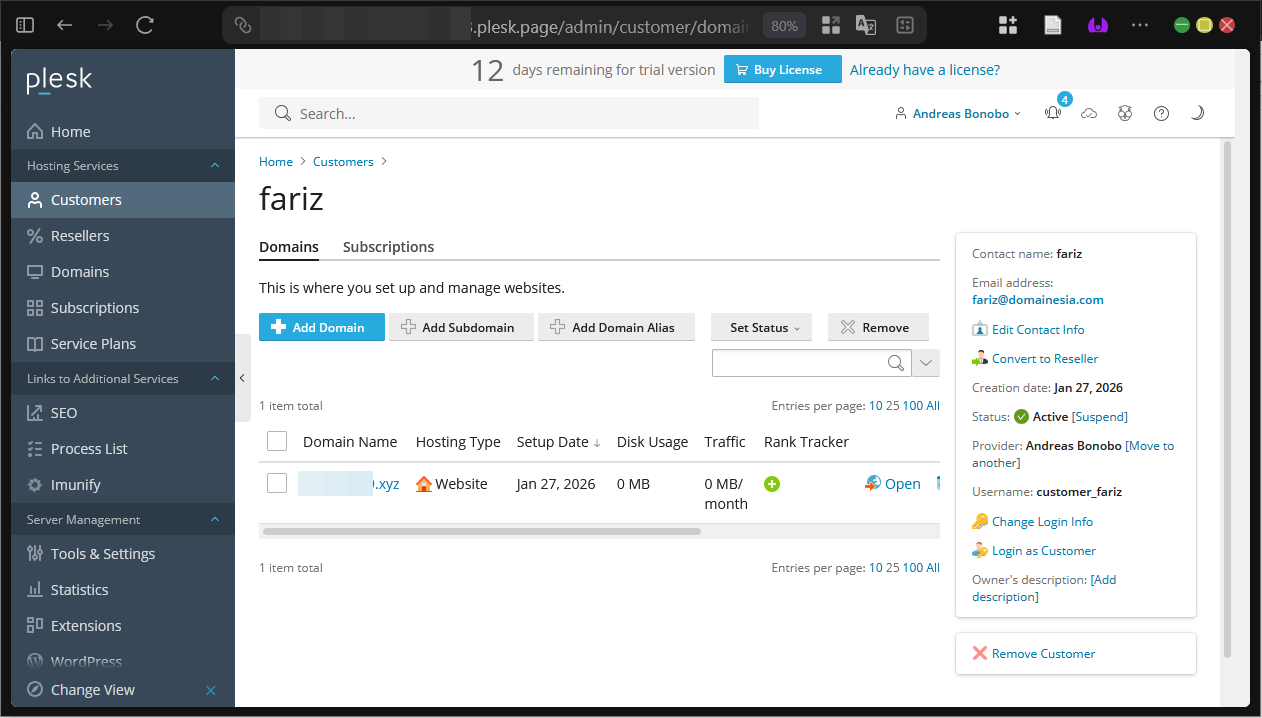 Akun Reseller vs Customer di Plesk Panel (Akses & Bedanya) 4 Akun Reseller vs Customer di Plesk Panel (Akses & Bedanya)