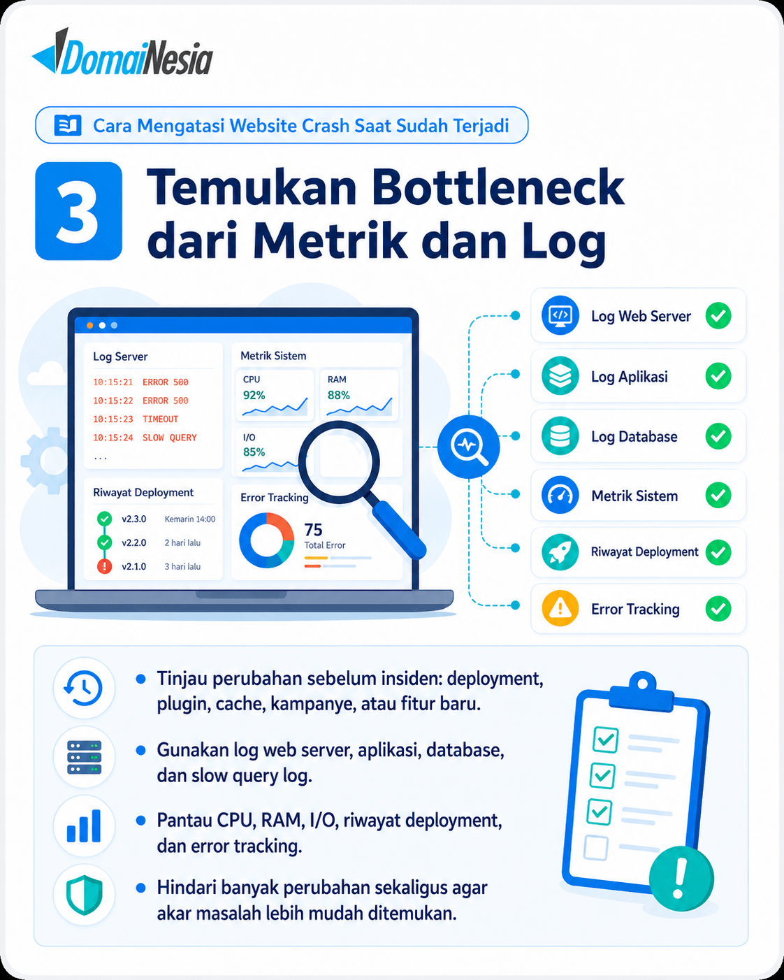 Website Crash Saat Trafik Tinggi: Penyebab, Cara Mengatasi, dan Mencegahnya 10 Website Crash