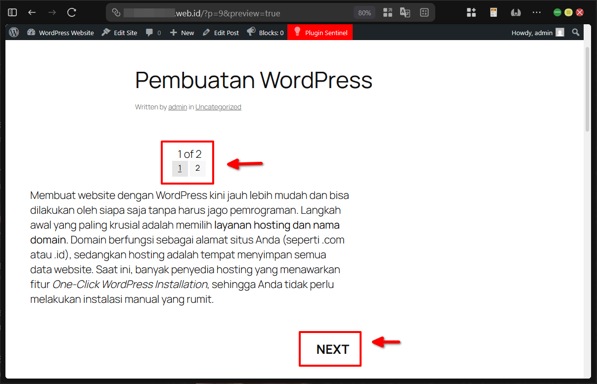 Cara Split Post di Wordpress Via Plugin (JQuery & Otomatis) 13 Cara Split Post di WordPress Via Plugin (JQuery & Otomatis)