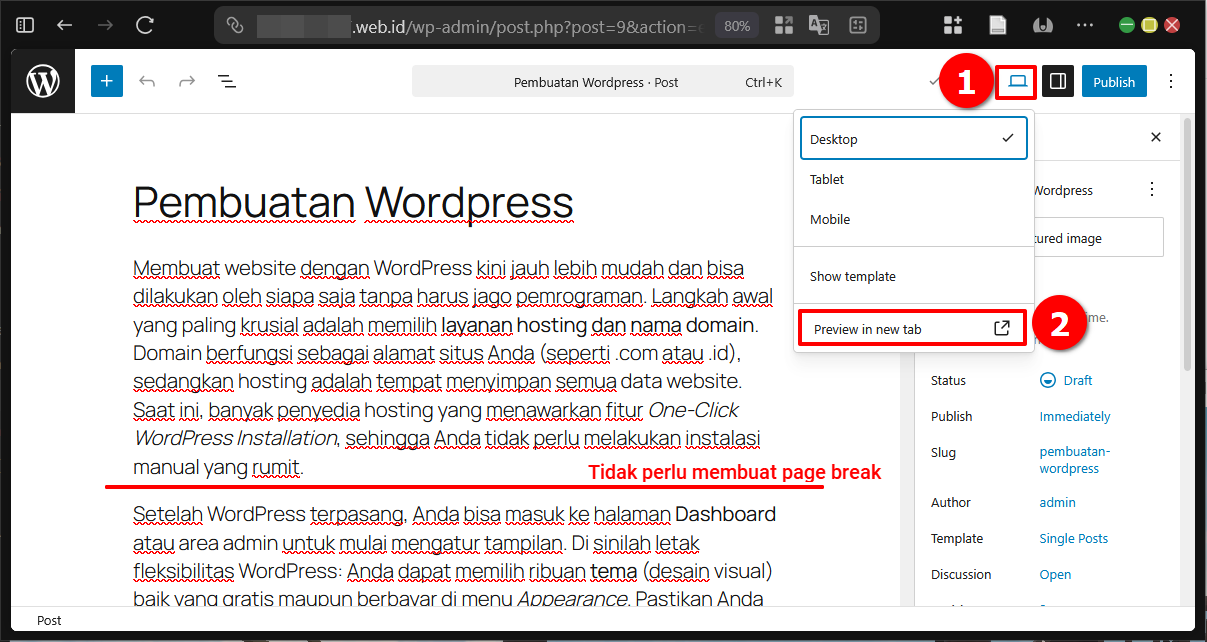Cara Split Post di Wordpress Via Plugin (JQuery & Otomatis) 6 Cara Split Post di WordPress Via Plugin (JQuery & Otomatis)