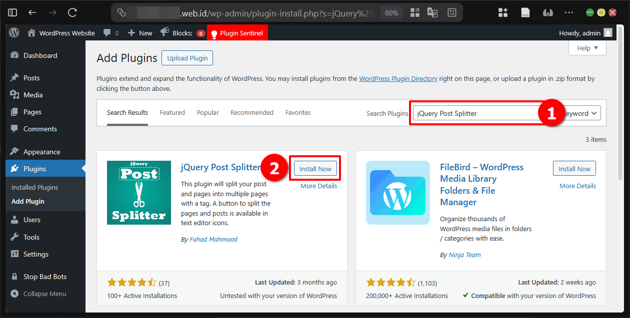 Cara Split Post di Wordpress Via Plugin (JQuery & Otomatis) 8 Cara Split Post di WordPress Via Plugin (JQuery & Otomatis)