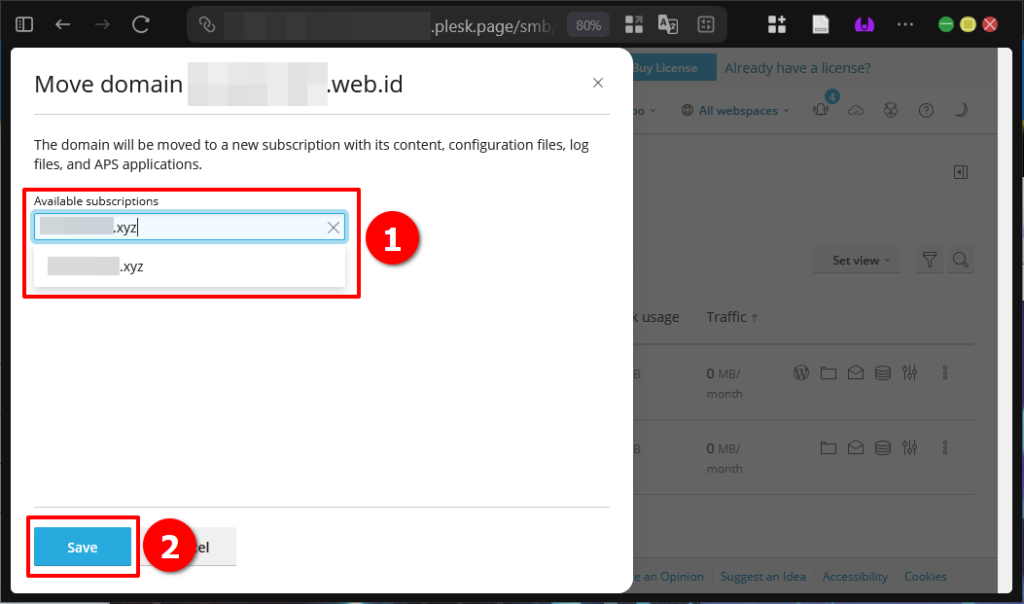 Panduan Pindahkan Data Domain di Plesk Panel (Via GUI)