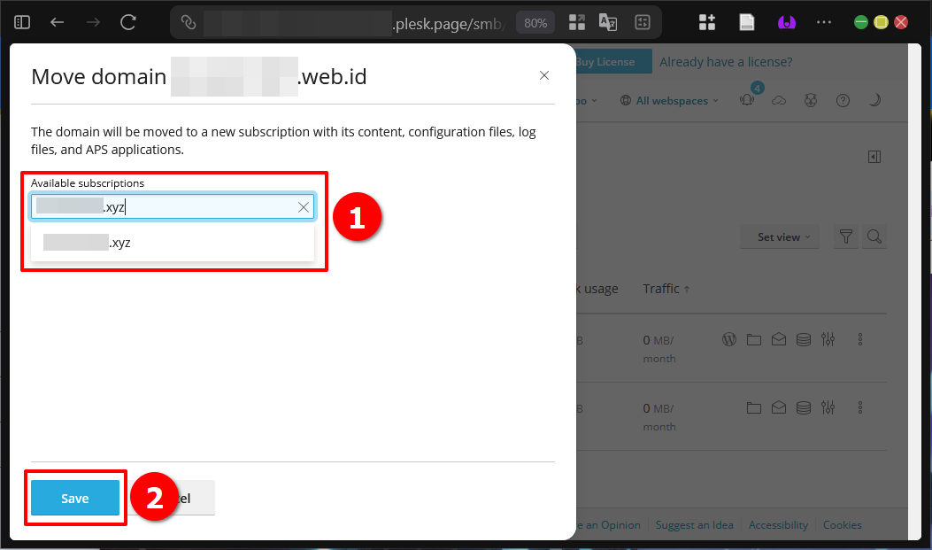 Panduan Pindahkan Data Domain di Plesk Panel (Via GUI) 8 Panduan Pindahkan Data Domain di Plesk Panel (Via GUI)