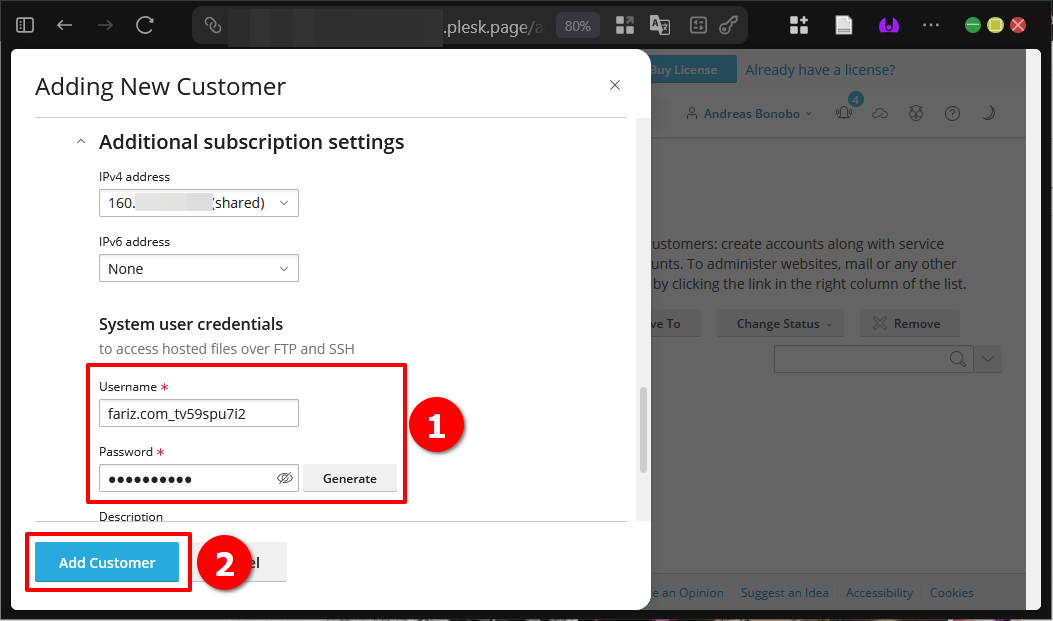Panduan Tambah Akun Customer di Plesk Panel (Metode GUI) 11 Panduan Tambah Akun Customer di Plesk Panel (Metode GUI)
