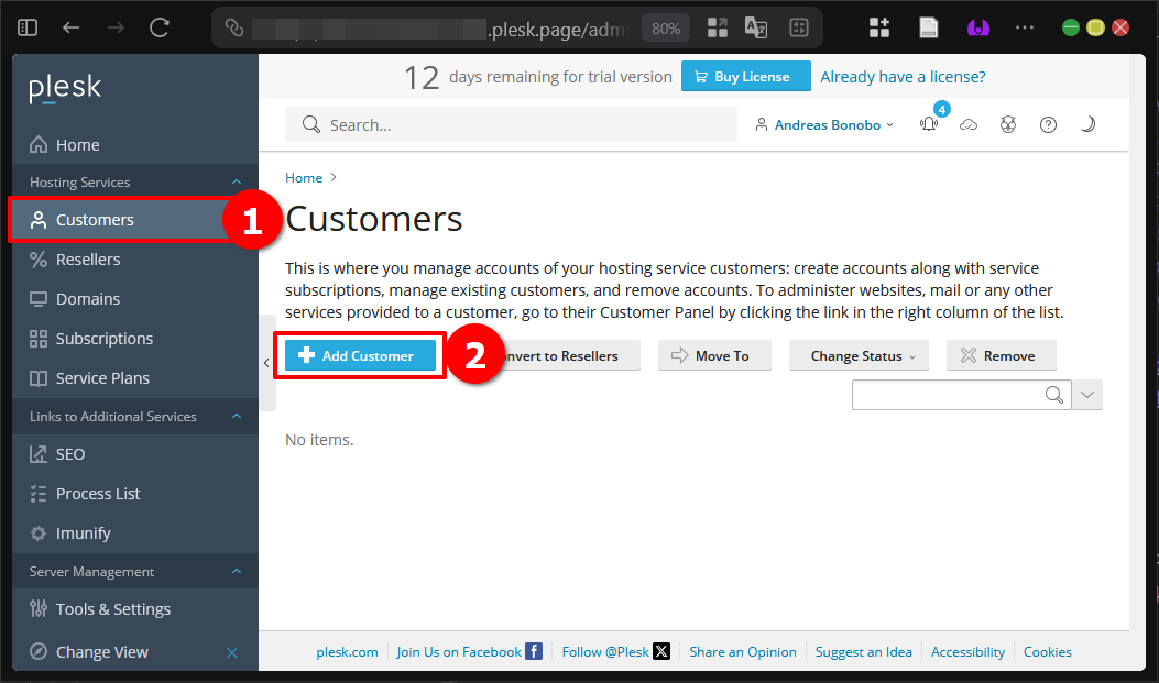 Panduan Tambah Akun Customer di Plesk Panel (Metode GUI) 6 Panduan Tambah Akun Customer di Plesk Panel (Metode GUI)
