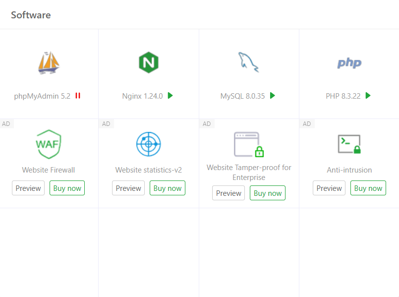 Mengenal Tampilan Dashboard aaPanel: Panduan Navigasi Awal 5 Mengenal Tampilan Dashboard aaPanel: Panduan Navigasi Awal 4