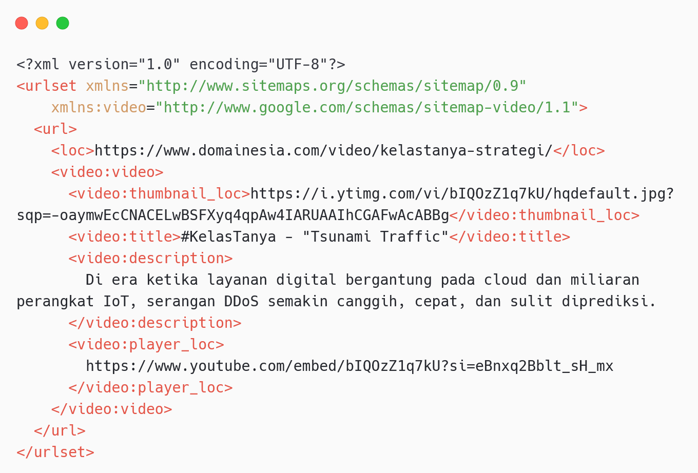 Video Sitemap VS Schema Untuk Web (Perbedaan & Kegunaan) 3 Video Sitemap VS Schema Untuk Web (Perbedaan & Kegunaan)