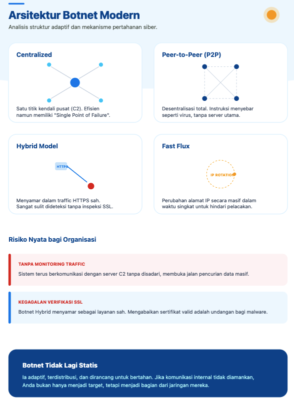 Apa Itu Botnet? Cara Malware Membangun Jaringan Serangan Terkoordinasi 6 Botnet