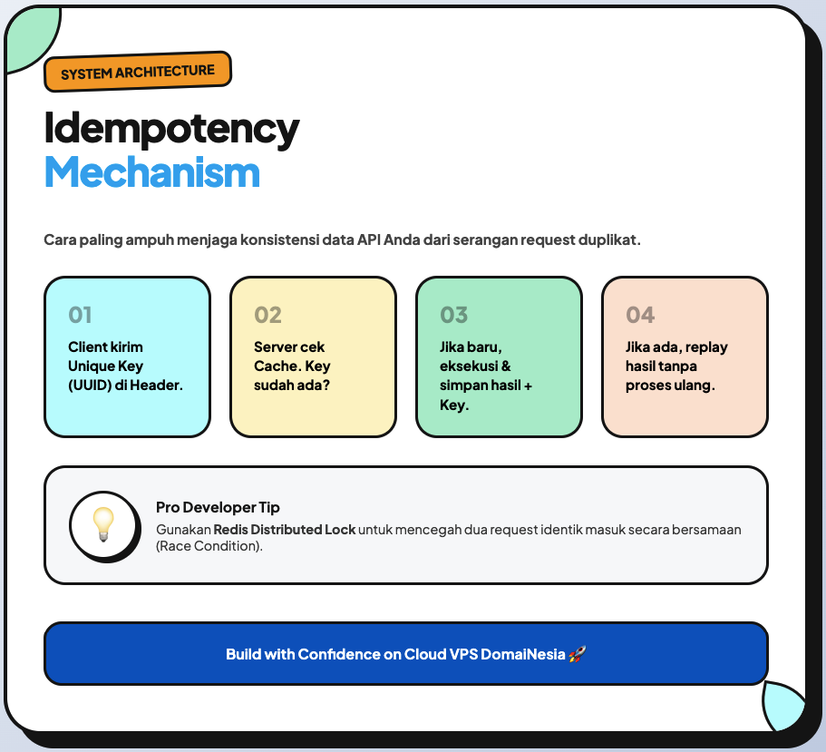 Idempotency System Design: Kenapa Setiap API & Transaksi Harus Stabil 2 Idempotency System Design