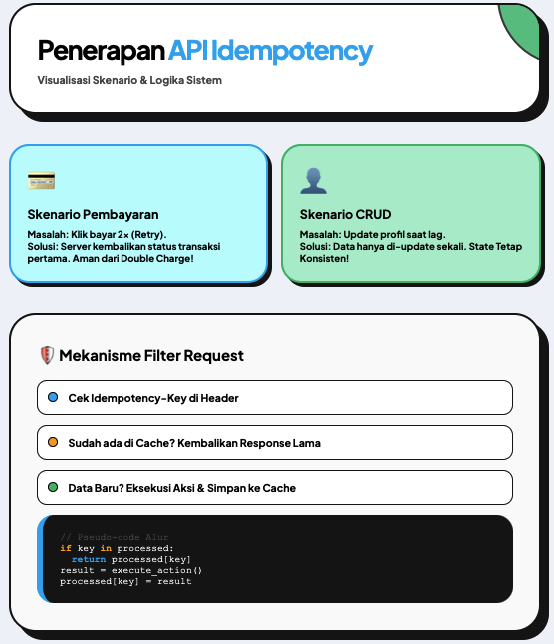 Idempotency System Design: Kenapa Setiap API & Transaksi Harus Stabil 3 Idempotency System Design