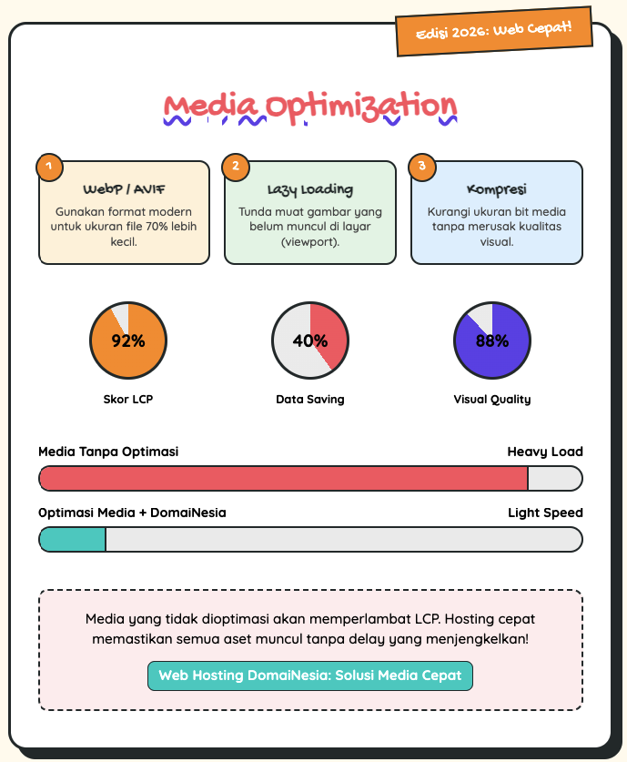 Optimasi Core Web Vitals 2026: Strategi, Tools & Implementasi Praktis 5 Optimasi Core Web Vitals