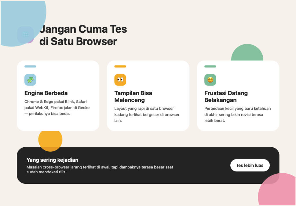 Browser Engine Compatibility dan Tantangan Cross-Browser Modern 8 Browser Engine Compatibility