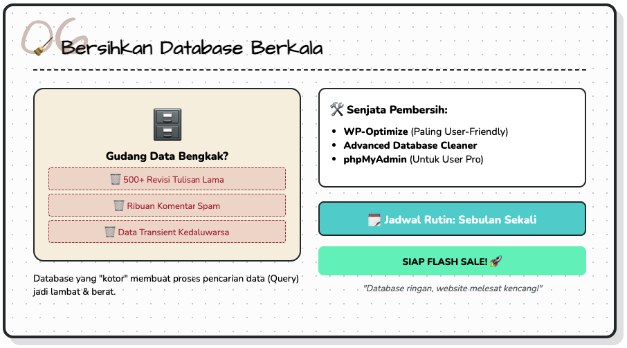 Optimasi WordPress Trafik Tinggi Sebelum Flash Sale, Bukan Nunggu Crash Dulu 7 Optimasi WordPress Trafik Tinggi