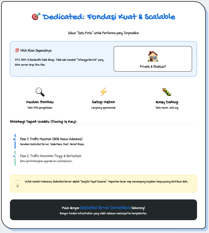 Load Balancer untuk Klien dengan Traffic Musiman: Investasi Tepat atau Salah Arsitektur? 4 Load Balancer untuk Klien