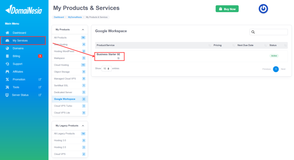 Cara Upgrade Akun Google Workspace DomaiNesia 3 Upgrade Akun Google Workspace