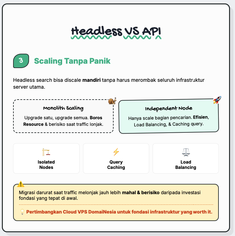 Headless Search vs API Tradisional: Kenapa Banyak Startup Mulai Beralih? 4 Headless Search vs API Tradisional