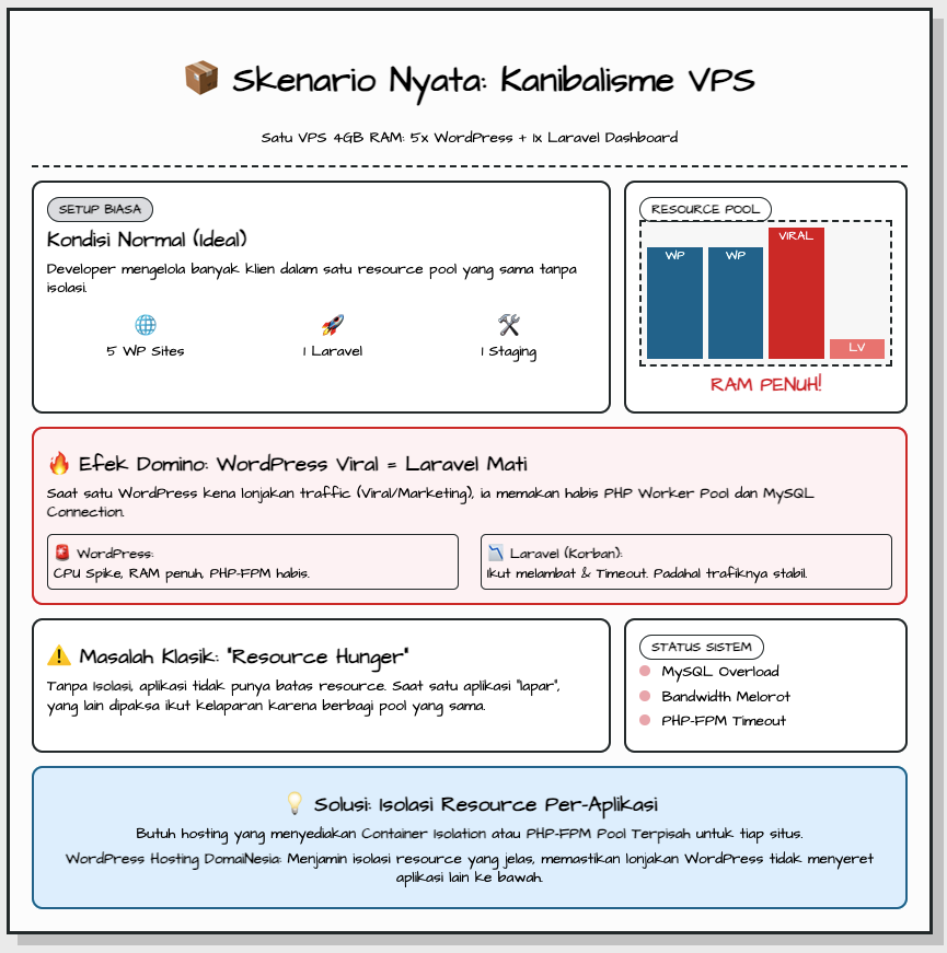 WordPress vs Laravel di VPS yang Sama: Perbandingan Beban CPU, RAM, dan Database 3 WordPress vs Laravel