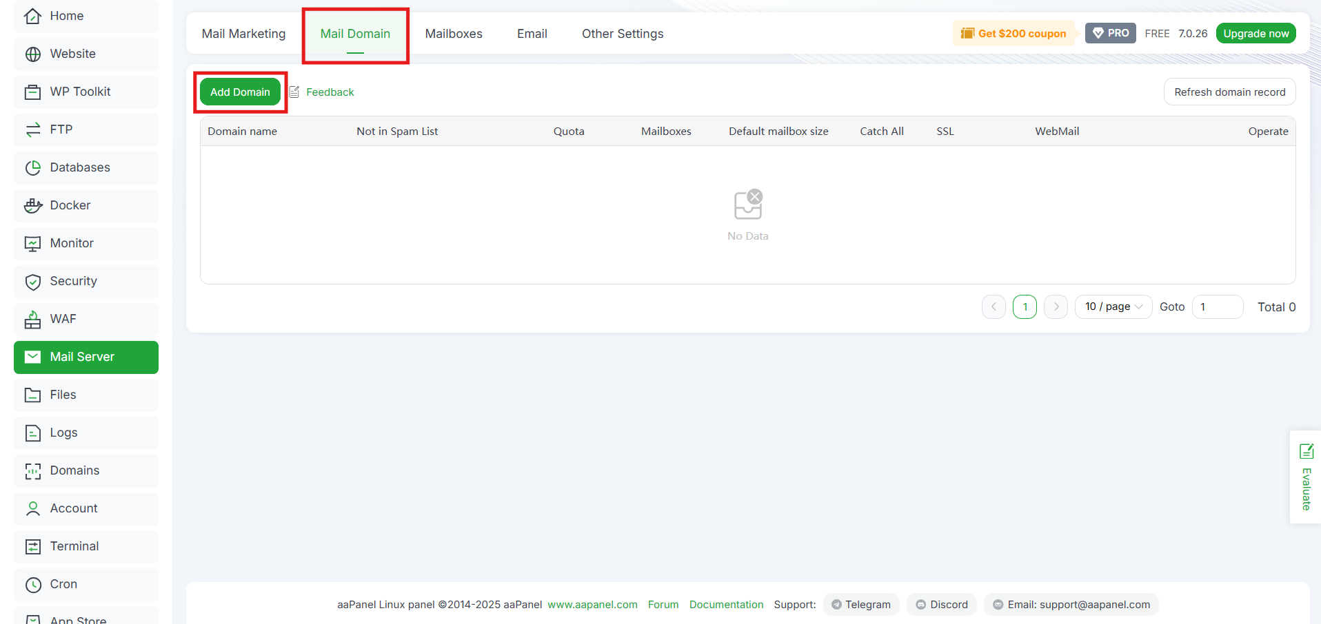 Tutorial Cara Menambah & Mengelola Email Account di aaPanel 4 Tutorial Cara Menambah & Mengelola Email Account di aaPanel 3
