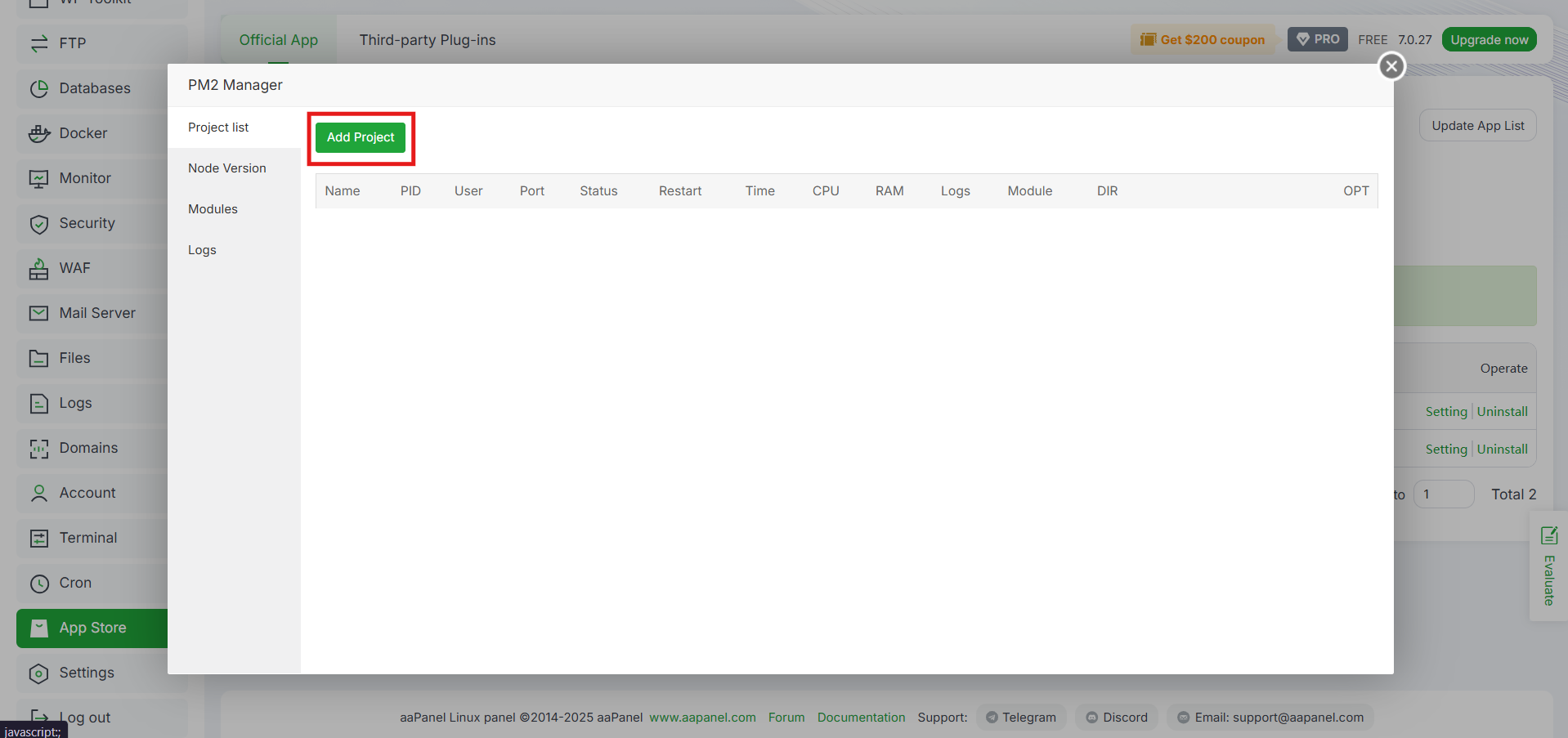 Cara Mengatur Composer & Node Package Manager di aaPanel 14 Cara Mengatur Composer & Node Package Manager di aaPanel 13