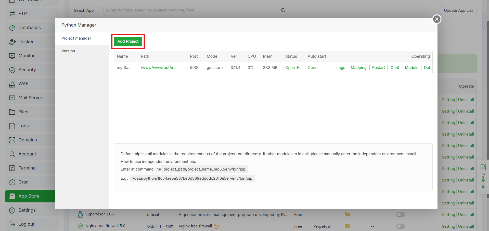 Cara Deploy Aplikasi FastAPI di aaPanel, Pemula Wajib Tahu! 5 Cara Deploy Aplikasi FastAPI di aaPanel, Pemula Wajib Tahu! 4