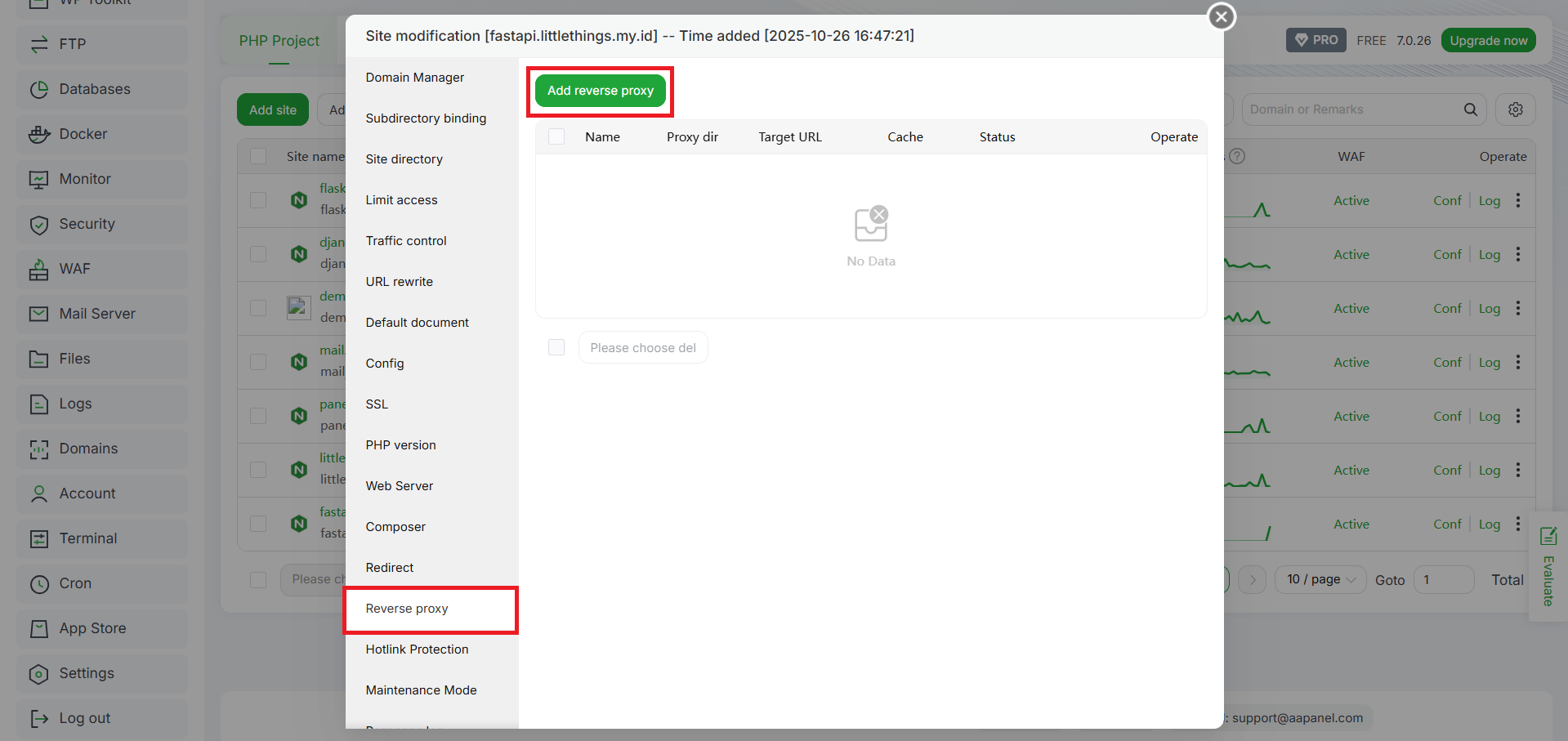 Cara Deploy Aplikasi FastAPI di aaPanel, Pemula Wajib Tahu! 10 Cara Deploy Aplikasi FastAPI di aaPanel, Pemula Wajib Tahu! 9