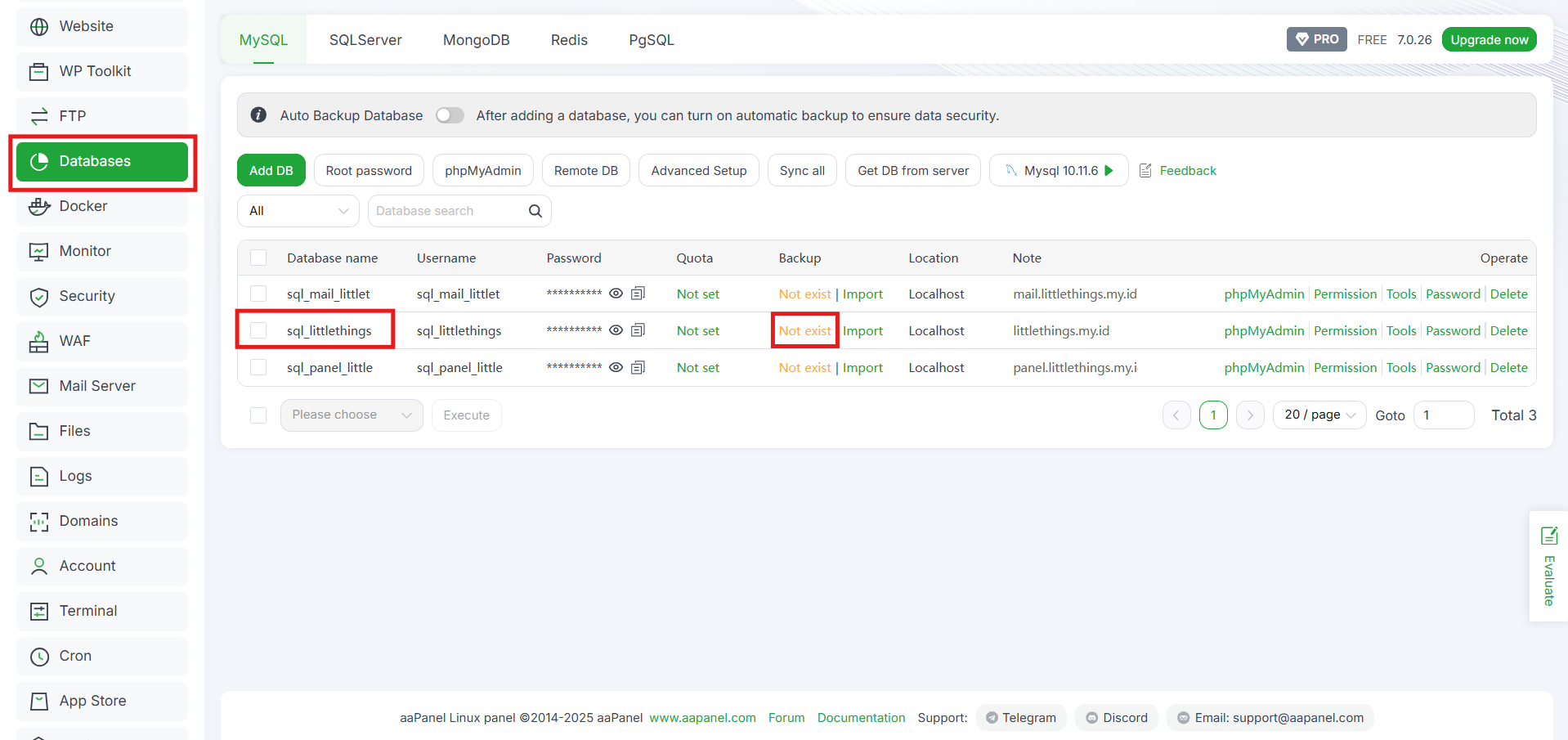 Cara Clone atau Migrasi Website Antar VPS via aaPanel 7 Cara Clone atau Migrasi Website Antar VPS via aaPanel 7