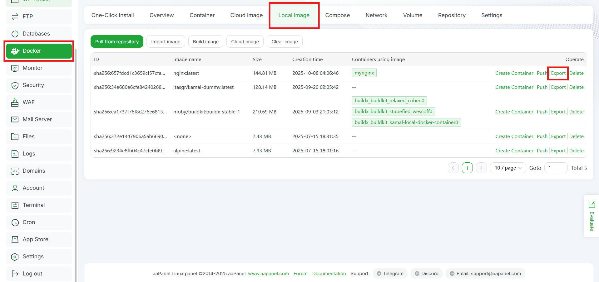 Integrasi Docker dengan aaPanel: Deploy Container via GUI 13 Integrasi Docker dengan aaPanel: Deploy Container via GUI 12