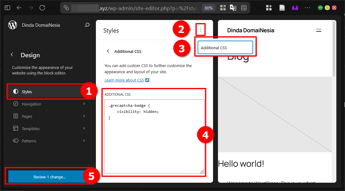 Ketahui 3 Cara Hapus Badge Google reCaptcha di Wordpress 5 Ketahui 3 Cara Hapus Badge Google reCaptcha di WordPress