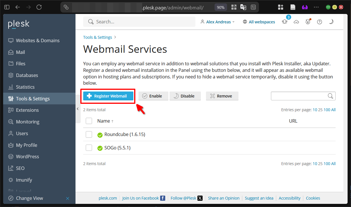 Cara Tambahkan Link Eksternal Webmail di Plesk Panel 6 Cara Tambahkan Link Eksternal Webmail di Plesk Panel