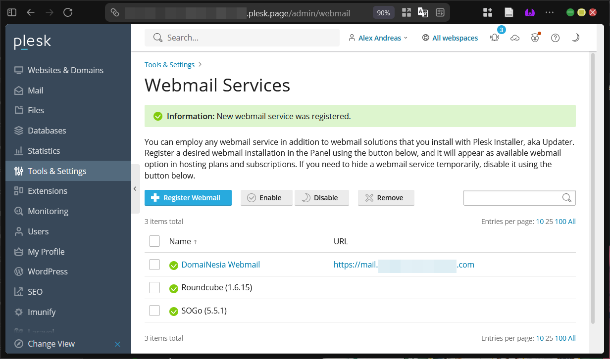 Cara Tambahkan Link Eksternal Webmail di Plesk Panel 8 Cara Tambahkan Link Eksternal Webmail di Plesk Panel