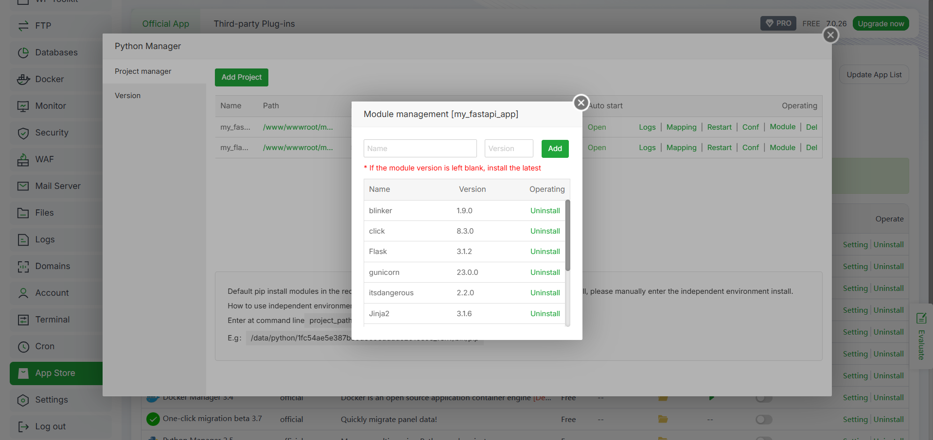 Cara Deploy Aplikasi FastAPI di aaPanel, Pemula Wajib Tahu! 8 Cara Deploy Aplikasi FastAPI di aaPanel, Pemula Wajib Tahu! 7