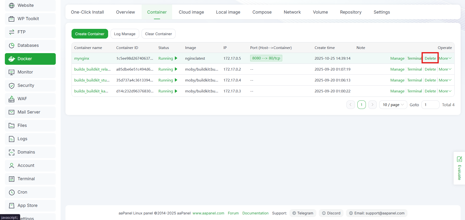 Integrasi Docker dengan aaPanel: Deploy Container via GUI 7 Integrasi Docker dengan aaPanel: Deploy Container via GUI 6