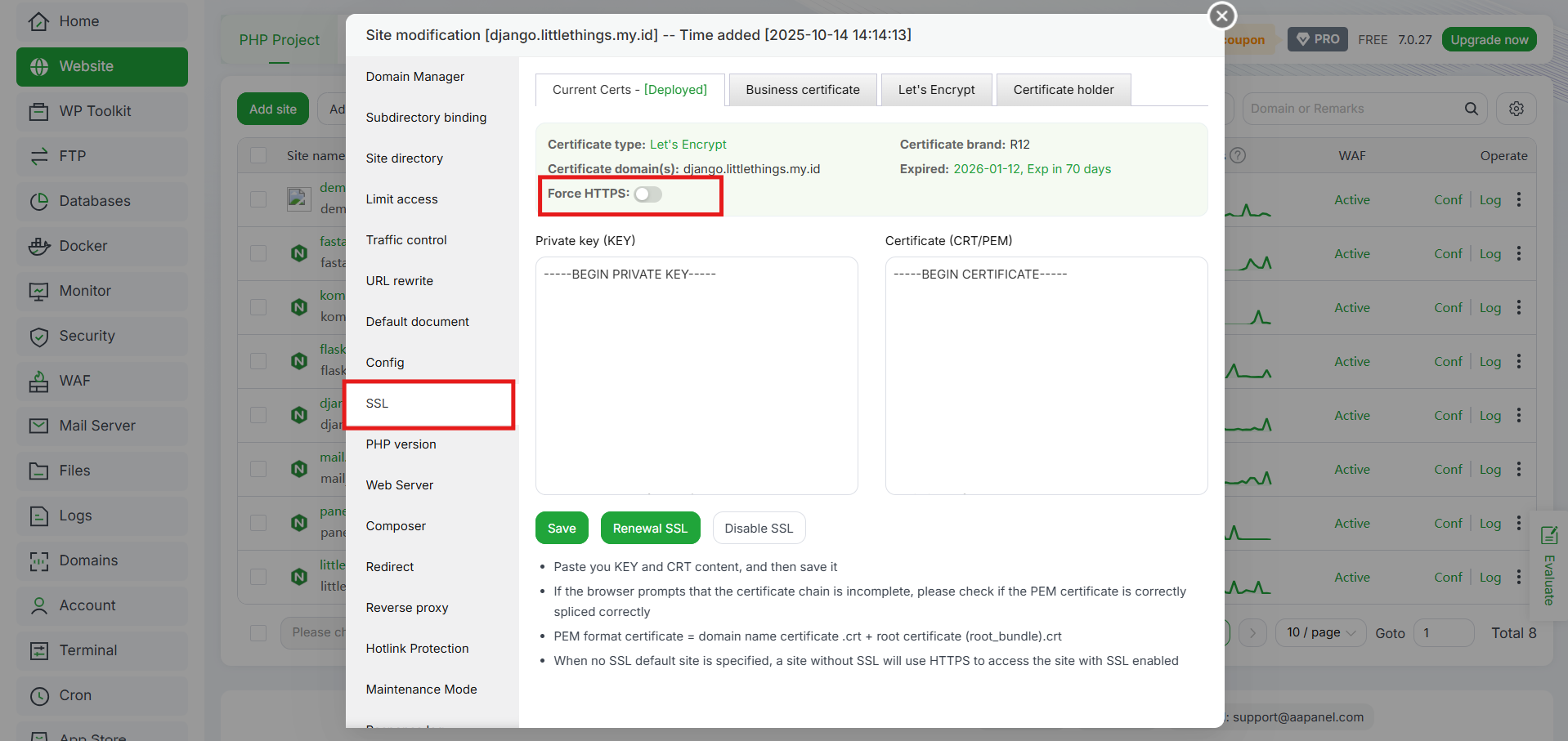 Cara Konfigurasi Reverse Proxy di aaPanel (Nginx dan Apache) 8 Cara Konfigurasi Reverse Proxy di aaPanel (Nginx dan Apache) 7
