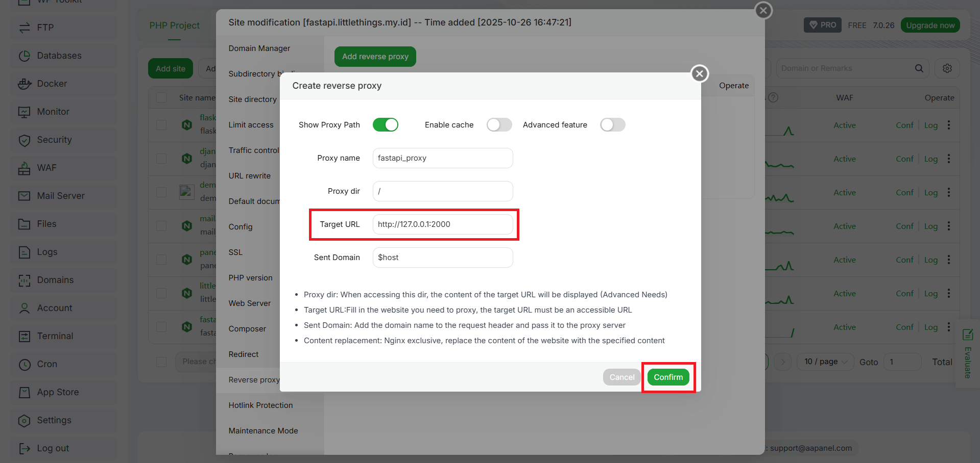 Cara Deploy Aplikasi FastAPI di aaPanel, Pemula Wajib Tahu! 11 Cara Deploy Aplikasi FastAPI di aaPanel, Pemula Wajib Tahu! 10