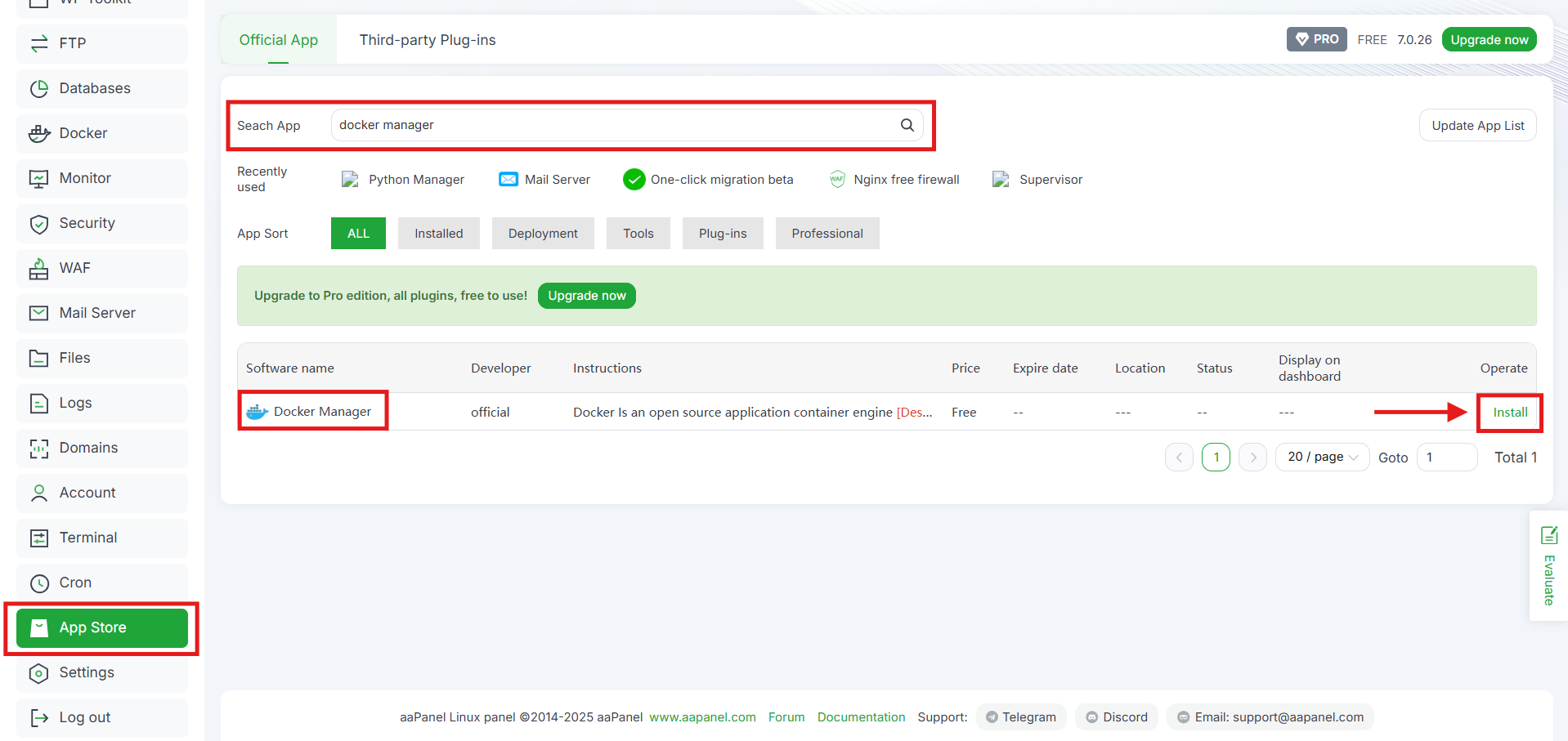 Integrasi Docker dengan aaPanel: Deploy Container via GUI 2 Integrasi Docker dengan aaPanel: Deploy Container via GUI 1
