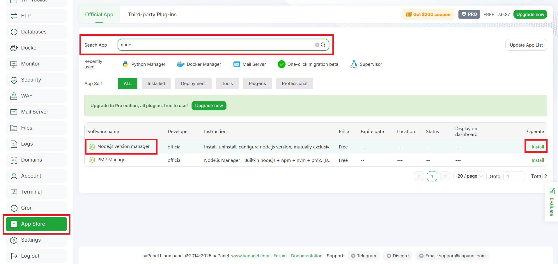 Cara Mengatur Composer & Node Package Manager di aaPanel 6 Cara Mengatur Composer & Node Package Manager di aaPanel 5