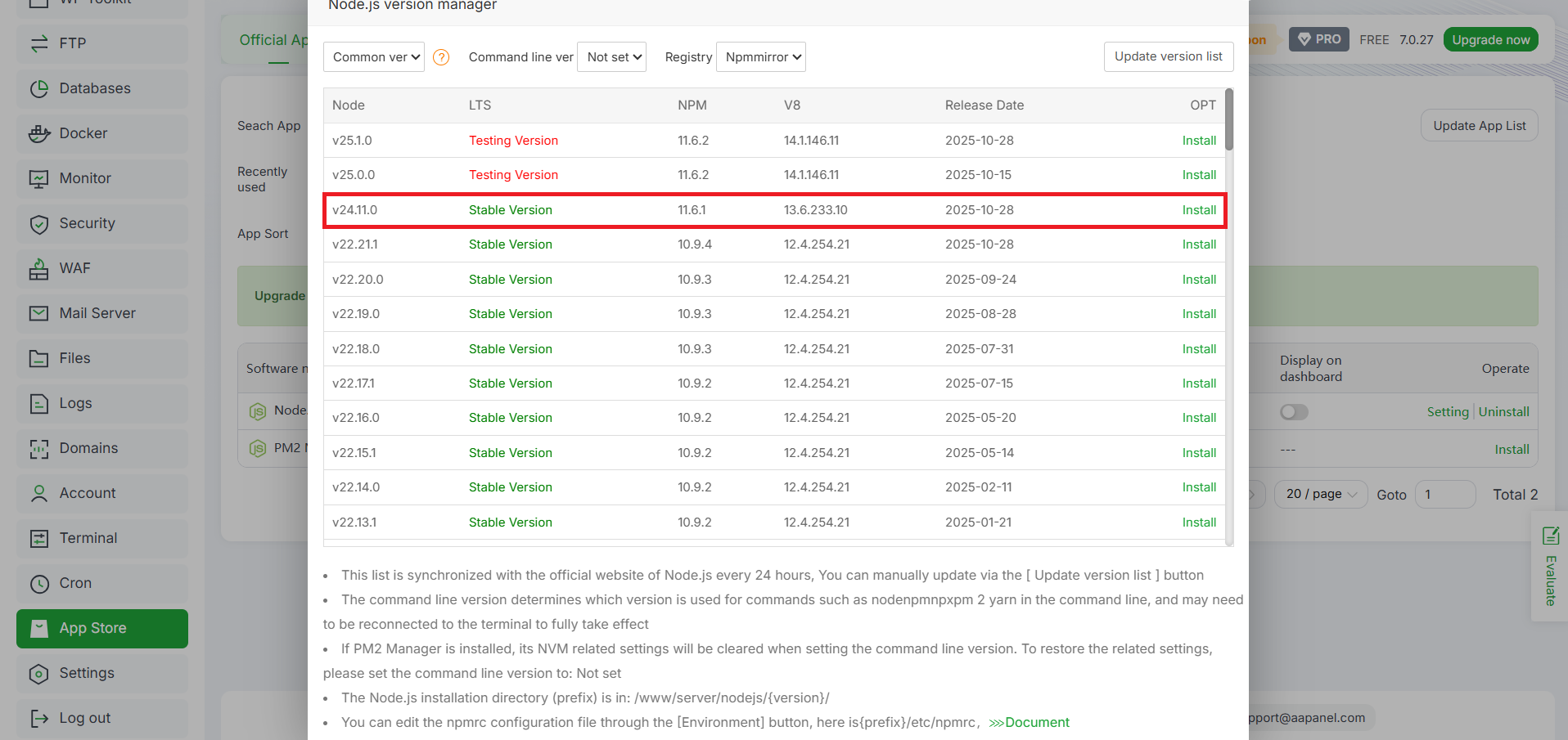Cara Mengatur Composer & Node Package Manager di aaPanel 8 Cara Mengatur Composer & Node Package Manager di aaPanel 7