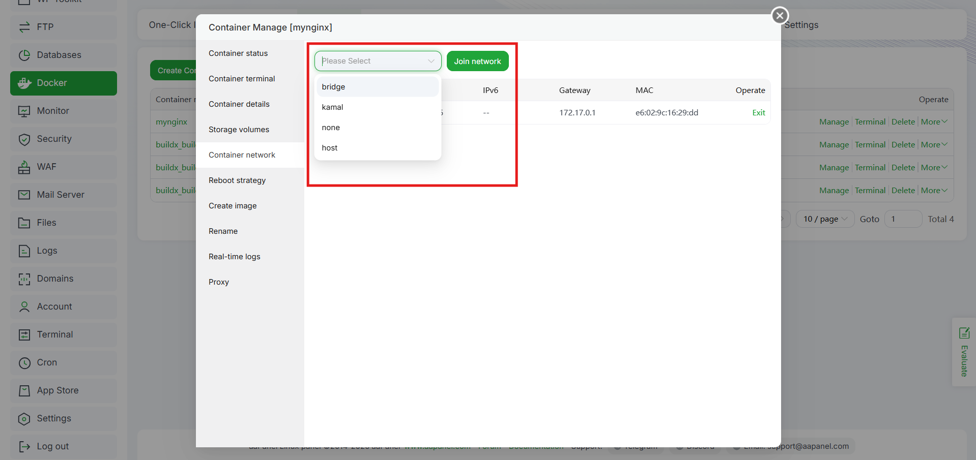 Integrasi Docker dengan aaPanel: Deploy Container via GUI 11 Integrasi Docker dengan aaPanel: Deploy Container via GUI 10