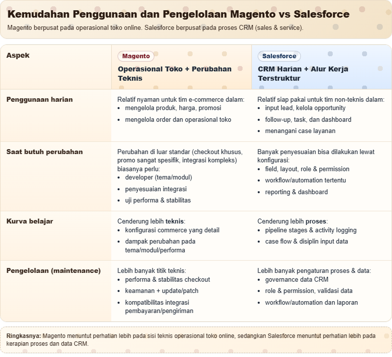 Magento vs Salesforce: Fokus, Biaya, dan Integrasinya 4 Magento vs Salesforce