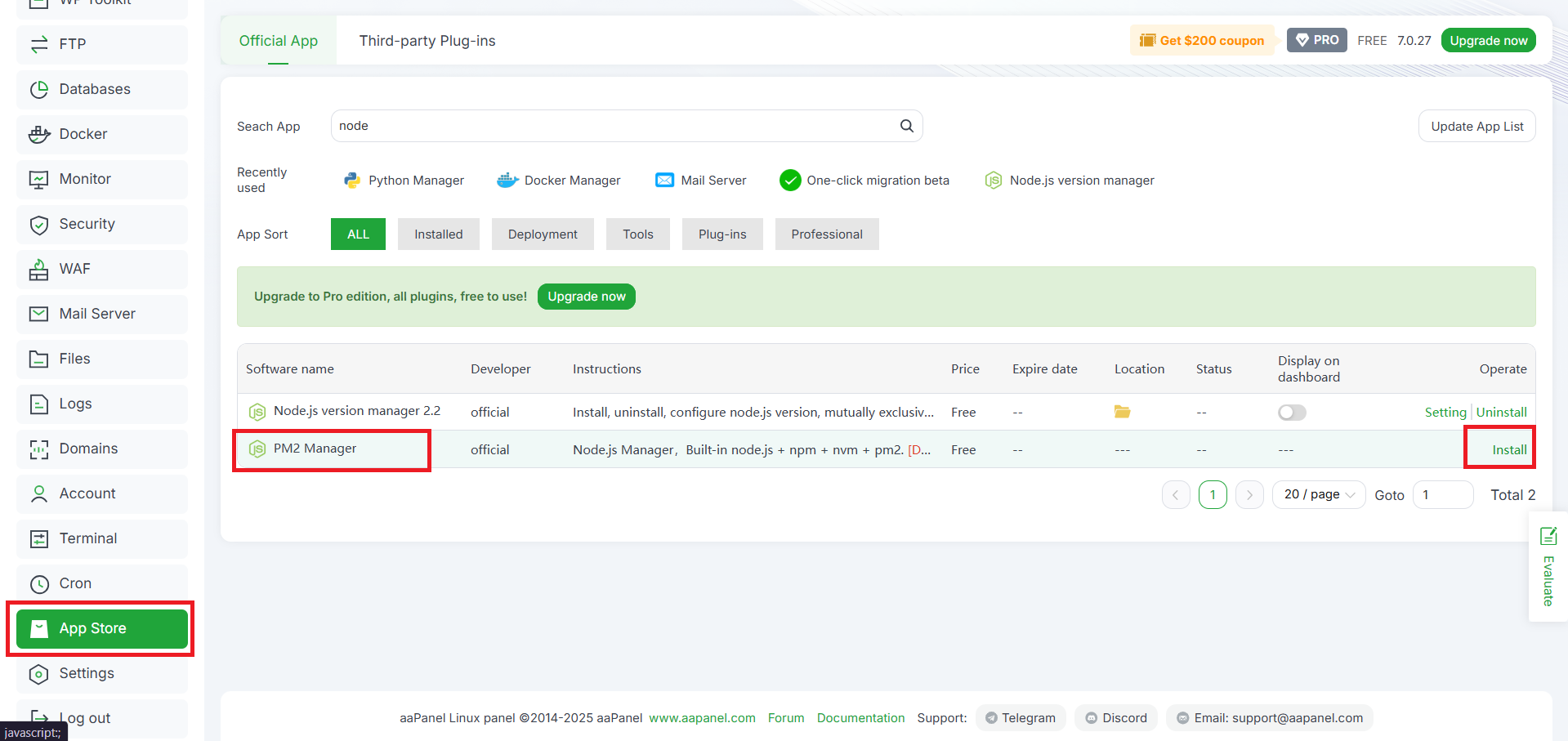 Cara Mengatur Composer & Node Package Manager di aaPanel 13 Cara Mengatur Composer & Node Package Manager di aaPanel 12