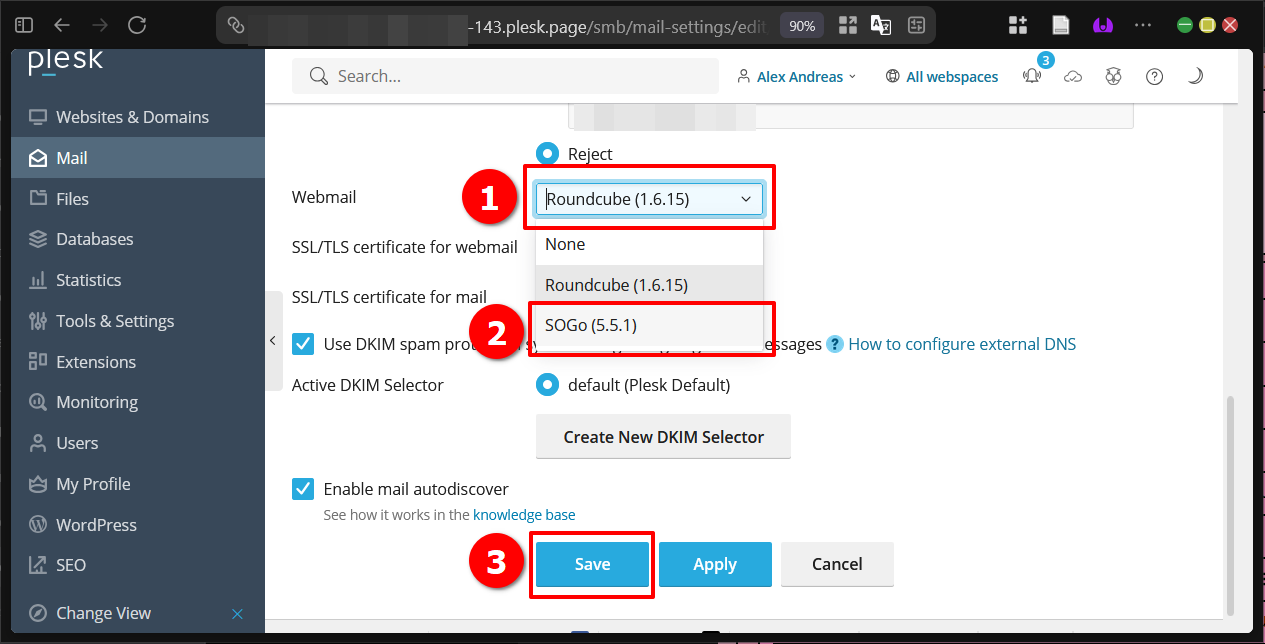 Panduan Install Ekstensi Sogo Webmail di Plesk Panel 10 Panduan Install Ekstensi Sogo Webmail di Plesk Panel